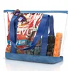 Summer Beach Bag Vinyl PVC Transparent waterproof beach tote bag sand beach Handbags Shopping Shoulder Bags