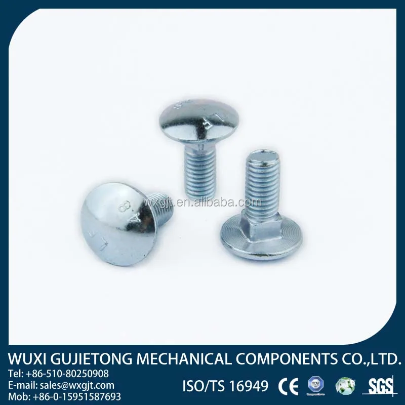 Stainless steel 304/316 carriage bolt with nut and washer/railway square head bolt