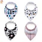 Custom design triangle baby girl boy bibs