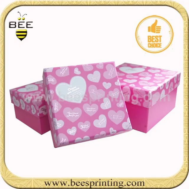 wholesale wedding gift box packaging,pink lovely chocolate