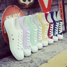 Women shoes 2018 new white canvas shoes female spring and summer white casual shoes woman students women sneakers