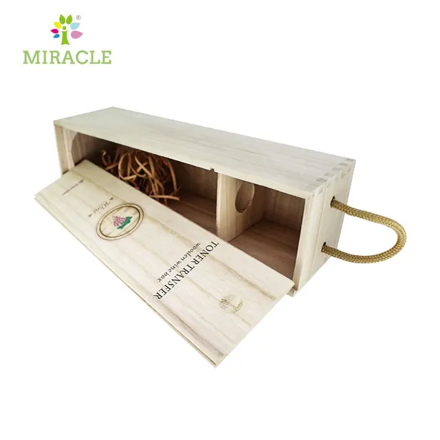 i-transfer toner printing custom gift wooden red wine box