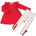 2018 Children Sets Love Heart Kids Clothing Suppliers China Boutique Baby Girls Outfits For Valentine