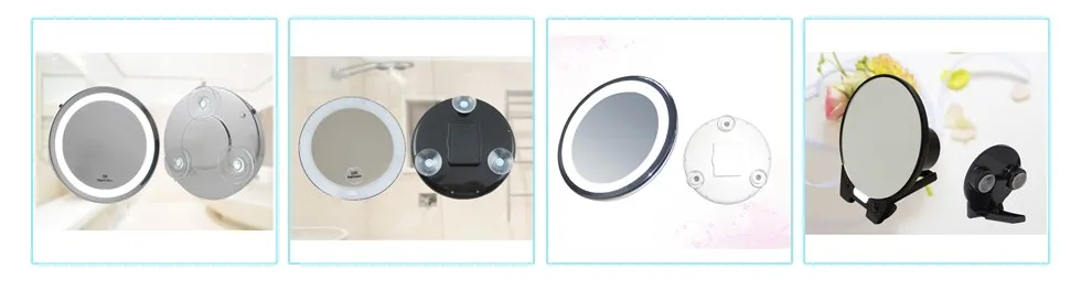 Adjutable浴室ledミラーによるタッチ、バッテリーledライト浴室ミラー、タッチスクリーン美容化粧鏡7x 問屋・仕入れ・卸・卸売り