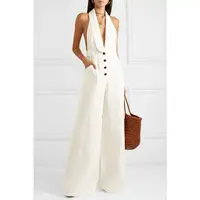 A2953 OEM Arrivals High Quality Women Club Wear Halter Sexy Backless Luxury Hemp Sexy Linen Jumpsuit
A2953 OEM Arrivals High Quality Women Club Wear Halter Sexy Backless Luxury Hemp Sexy Linen Jumpsuit