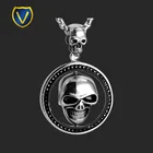 Wholesale fashion custom mens car necklace arrowhead rotate dog pendant
