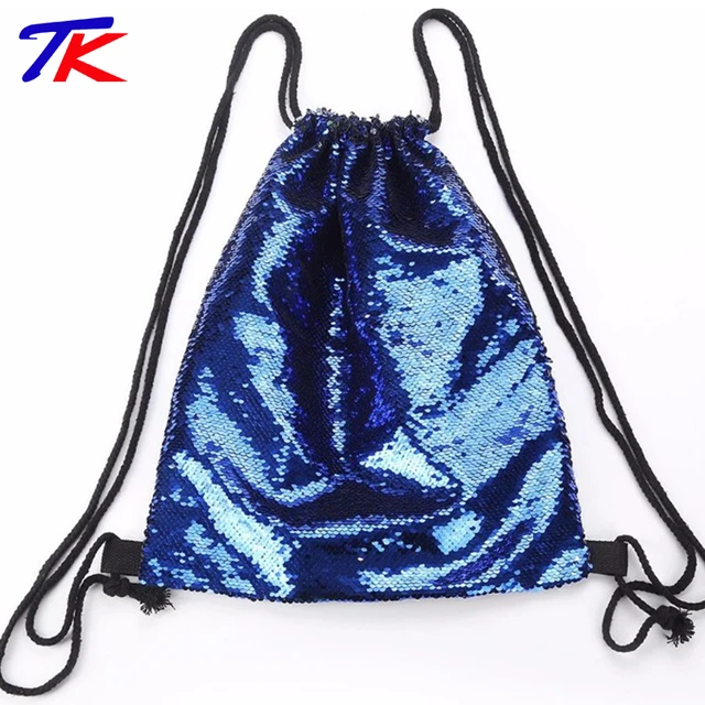 promotion sequin fabric cheap drawstring backpack bag custom,bag