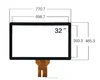 18.5" up to 167" capacitive interactive touch screen overlay kit
