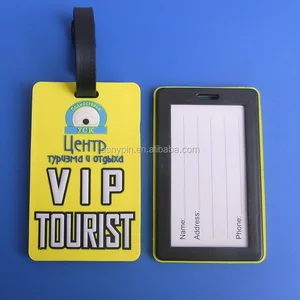 vip tourist favor travel bag name tag, soft pvc name tags