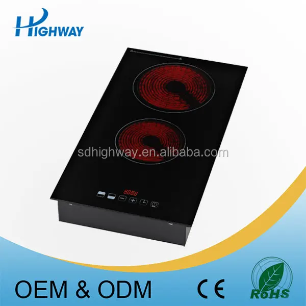 example of electrical appliances two burners infrared heater built-in type