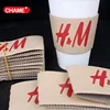 different size 12oz and 16 oz single wall coffee paper cup lid sleeve