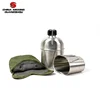 military stainless steel water bottle Military canteen or mess tin for army
