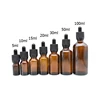 cheap price 5ml 15ml 20ml 50ml 100ml 30 ml glass dropper bottle 10ml 30ml luxury amber glass essential oil dropper bottle