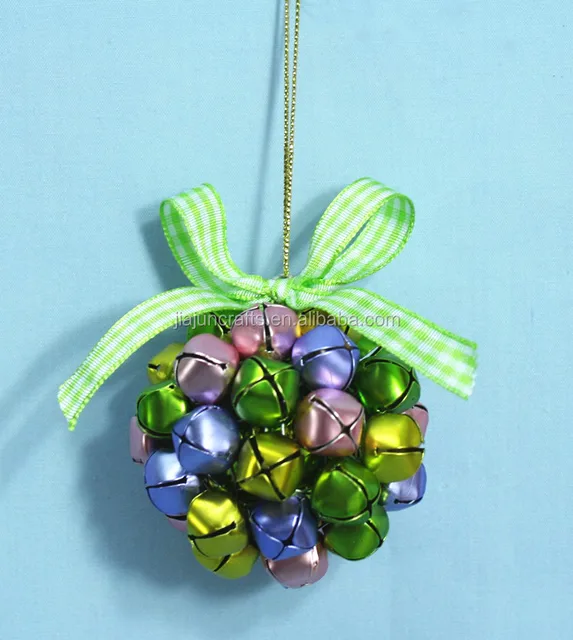2017 new christmas outdoor decoration metal jingle bells