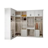 Factory direct sales white modern shaker style lacquer bedroom wardrobe walk in closet