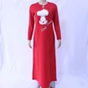 Ready to Ship Junyuan 2019 Autumn Middle East Dubai Ladies Muslim Woman Islamic Abaya Design c Thicker T-shirt Dress
