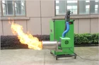 Industrial wood pellet stove burner with auto ash cleaning
