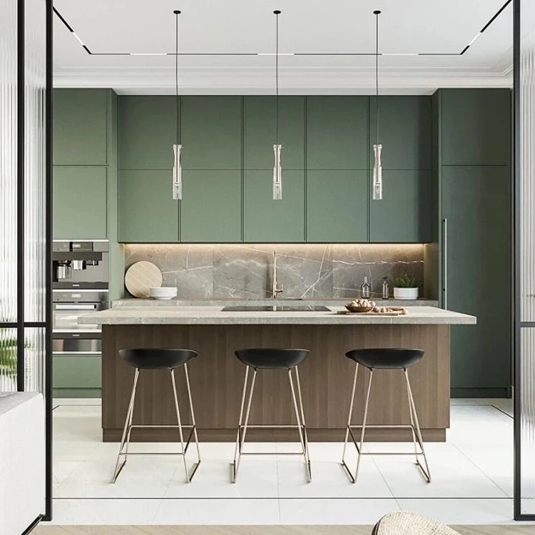 Green Colour Modular Melamine Kitchen Cabinets Cabinet Buy Kitchen Cabinet Modular Kitchen Cabinets Modular Kitchen Cabinets Cabinet Type And Modern Style Outoor Kitchen Product On Alibaba Com