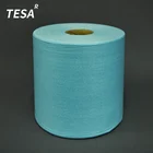 WIP-X8021 Water Absorbent Embossed Green Industrial Cleaning Wipes Clean Paper Roll