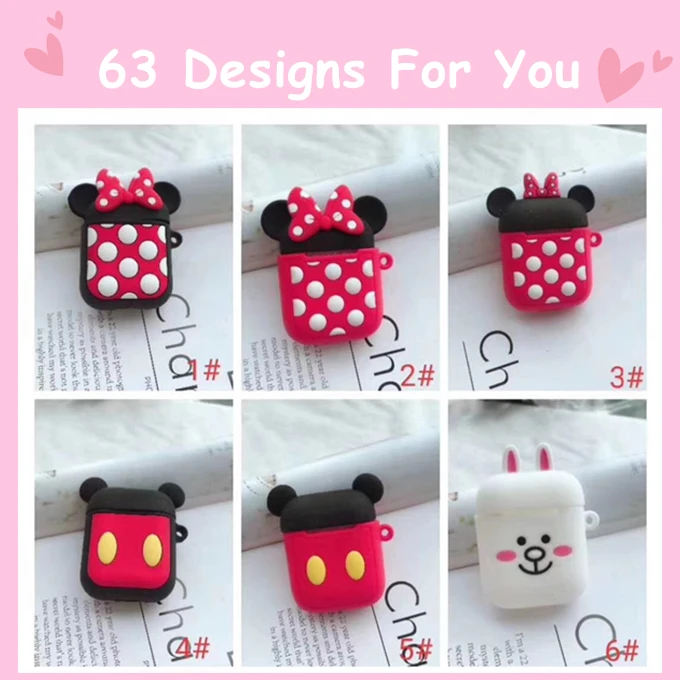 Silicone Cute Style Anti-fall Case Soft TPU Protective Cover With Buckle Headphone Case Bag pack with opp bag For Apple Airpod
Silicone Cute Style Anti-fall Case Soft TPU Protective Cover With Buckle Headphone Case Bag pack with opp bag For Apple Airpod