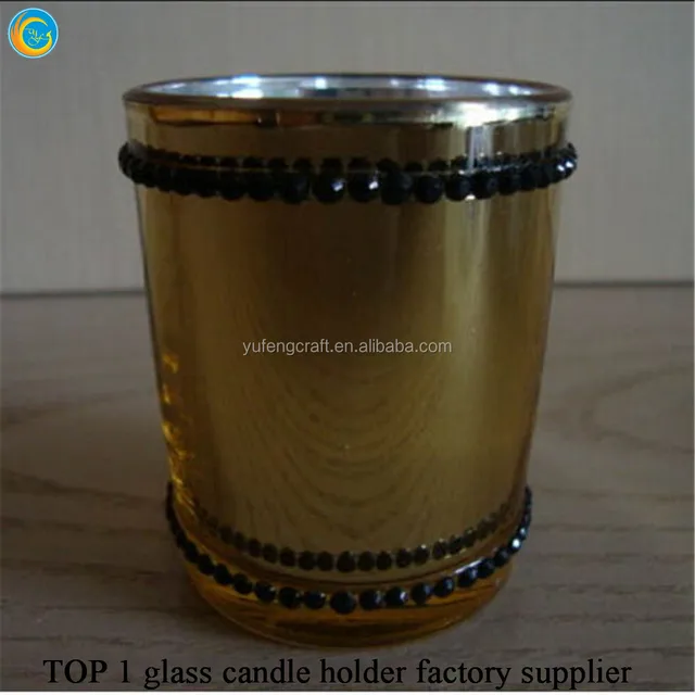 glass cup candleholder