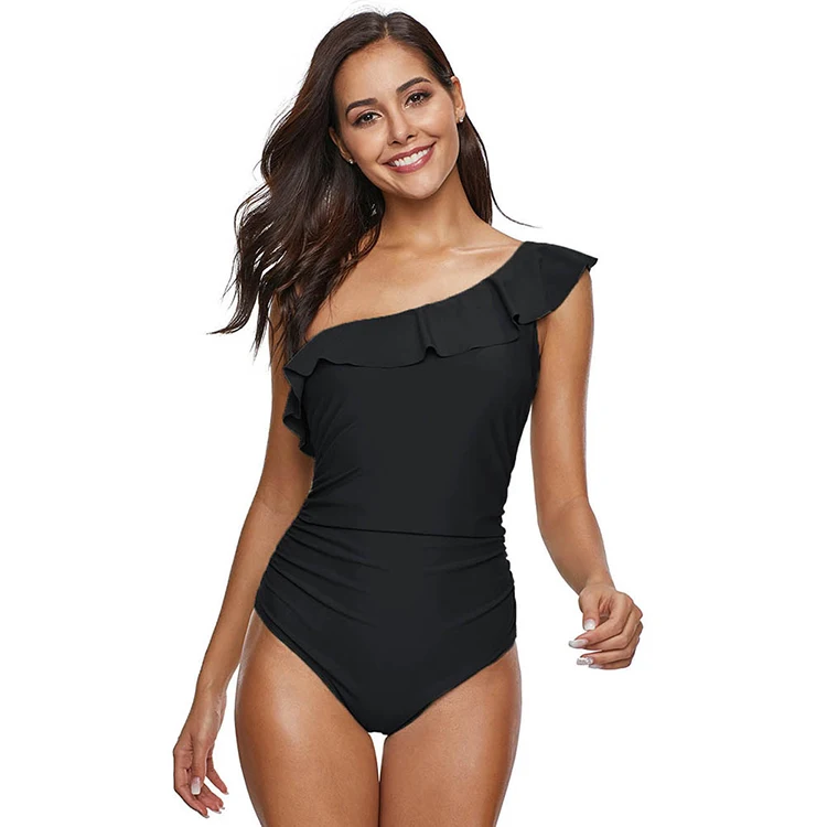 Wholesale Soft Black Bikini Swimwear 1 Piece Swimsuit For Women
Wholesale Soft Black Bikini Swimwear 1 Piece Swimsuit For Women