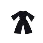 New arrival clothing solid colors baby long sleeves classical velvet jumpsuit kid clothing