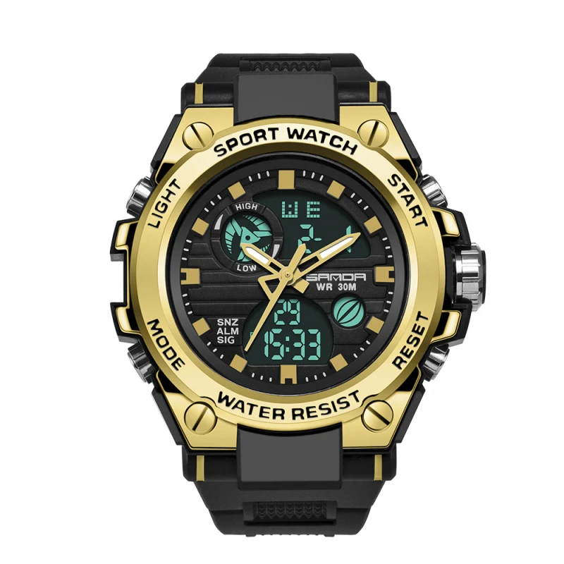 

SANDA 739 Top Brand Sports Men's Watches Luxury Military Quartz Watch Men Waterproof S Shock Clock relogio masculino