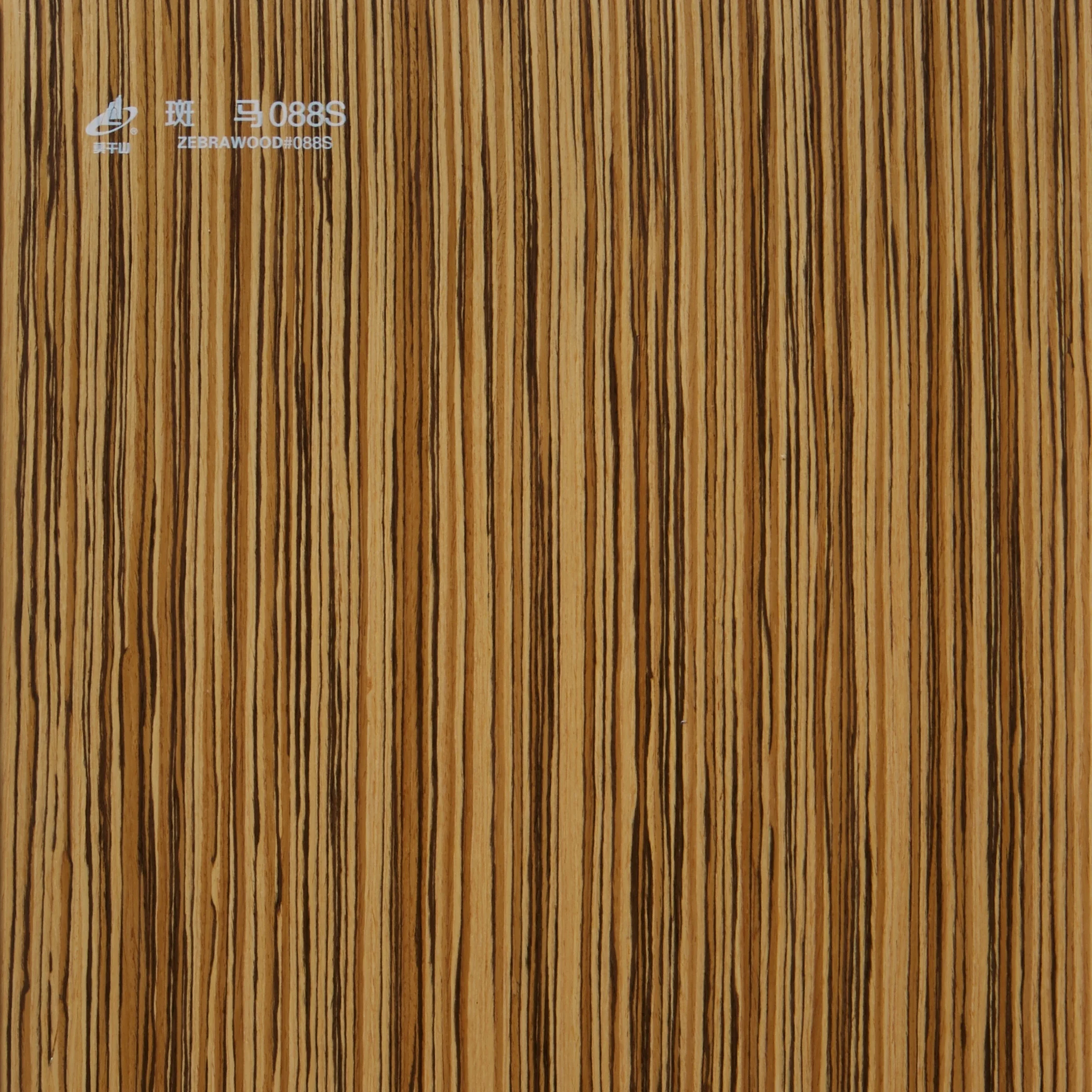 Reconstitué matériau décoratif intérieur Conçu multilaminaire zebrano placage en bois utilisé pour le contreplaqué, meubles, porte
