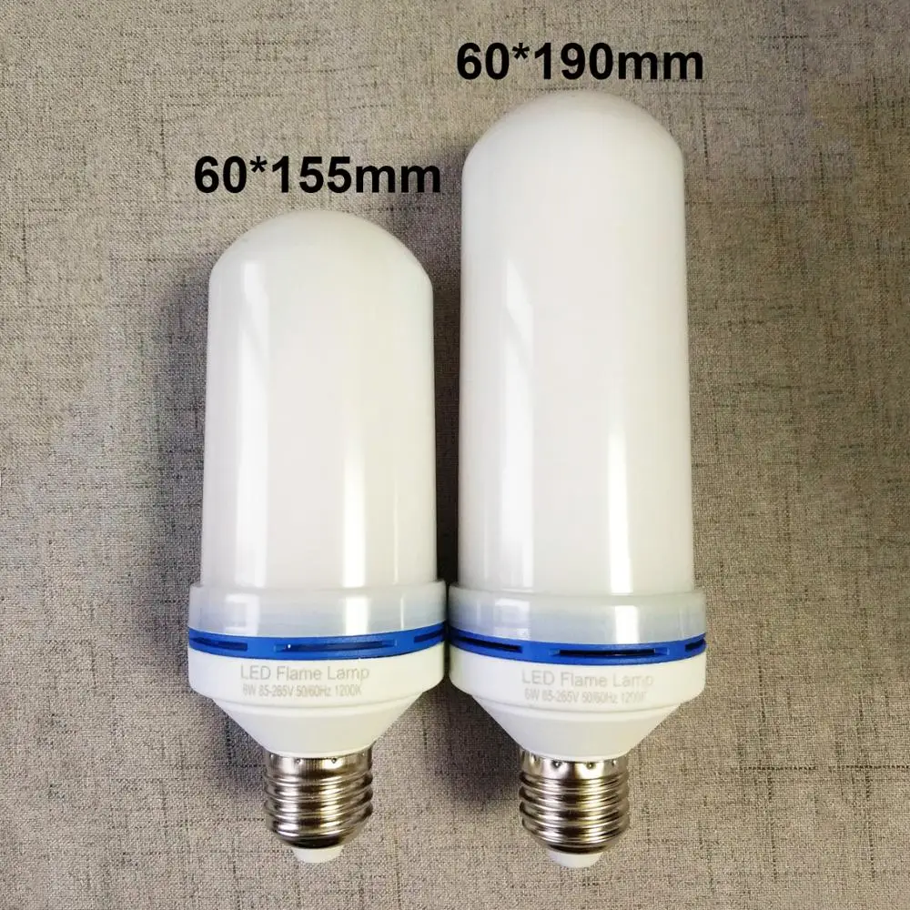 155mm 190mm LED flame bulb