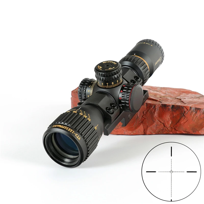 SNIPER VT 3-12x32 FFP Hunting Compact Optical Sight Tactical Sight Glass Etching Light Red Green Bright Hunting Optics, Black
SNIPER VT 3-12x32 FFP Hunting Compact Optical Sight Tactical Sight Glass Etching Light Red Green Bright Hunting Optics, Black