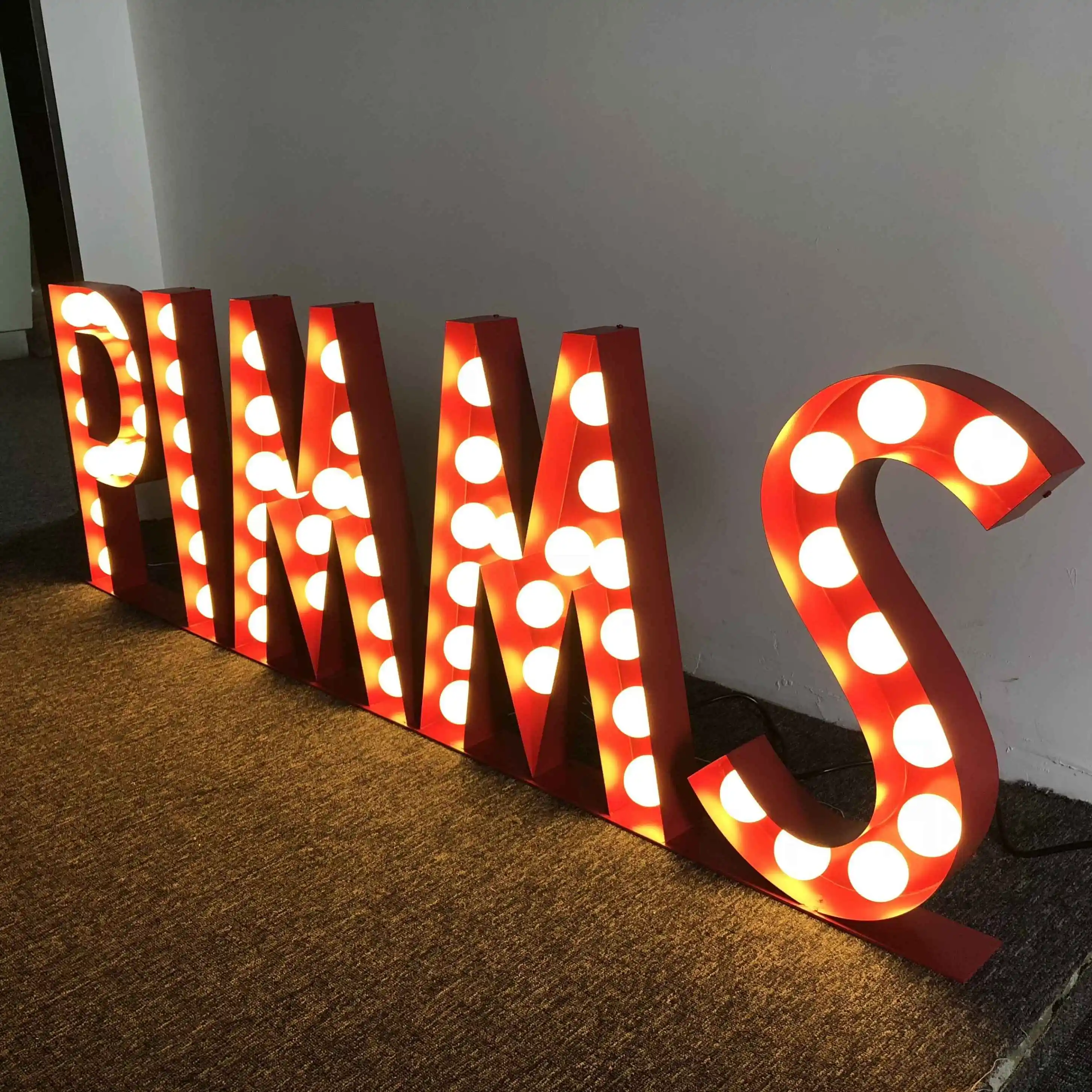 Out Door Decorative Holiday Yard Signs Led Bulb Light Letter Buy