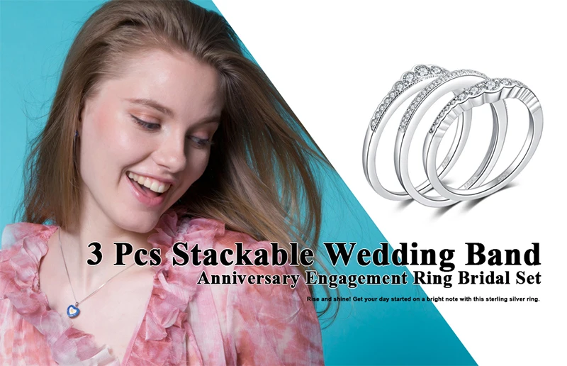 7ct stackable wedding band anniversary engagement ring 925