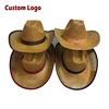 Men's Straw Cowboy Hat Mexico Sombreros Promotion Beach Sun Hat