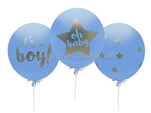 print balloons for new baby birth announcement party celebration