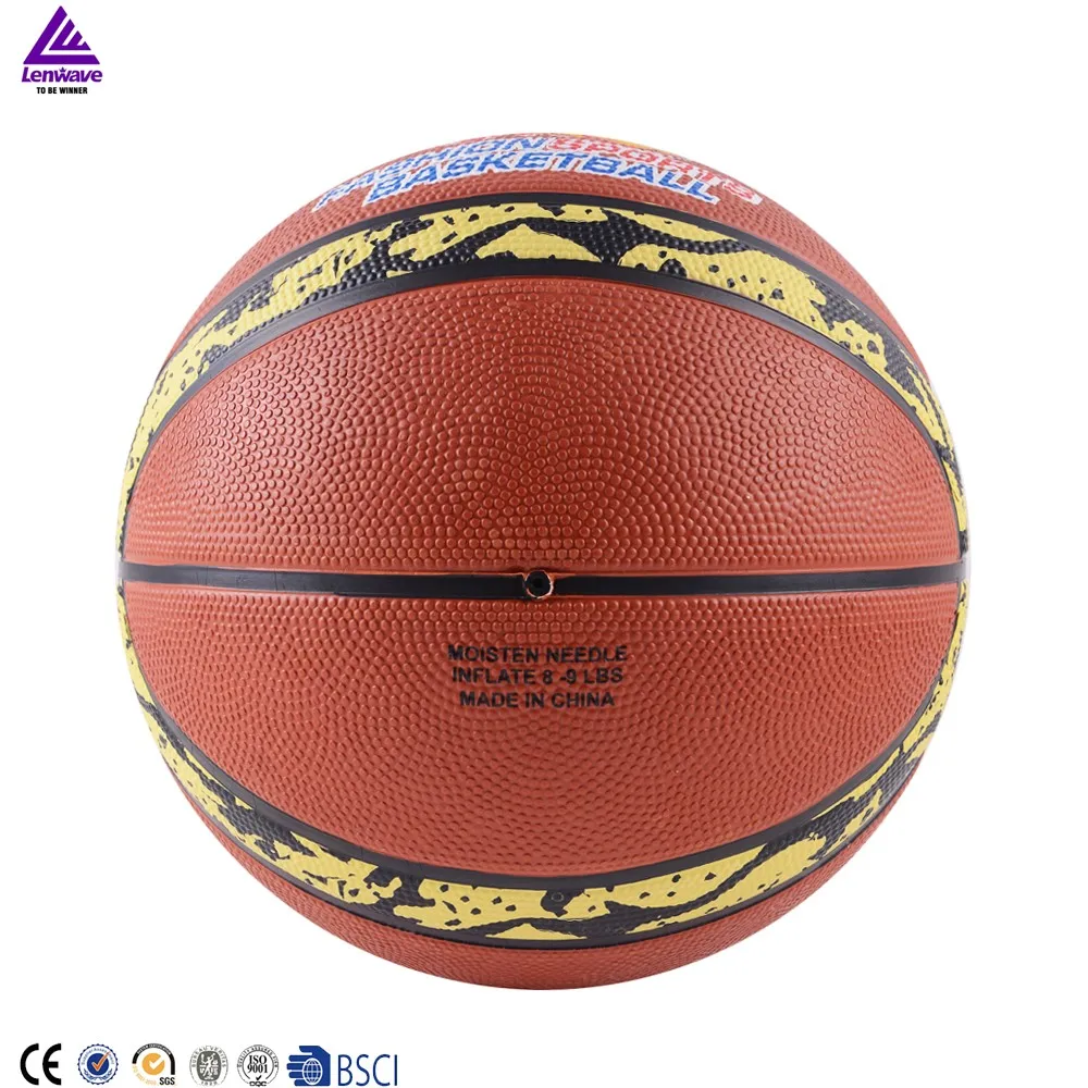 Lenwave Factory Custom Printing Your Own Colorful Rubber Basketball Ball Buy Rubber Basketball