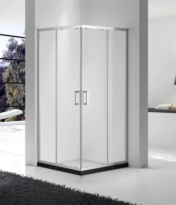 cheap price hot sale two fixed two sliding doors square shape shower enclosure