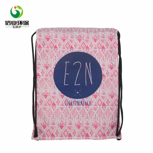 fashion new design durable canvas clothing drawstring cotton bag