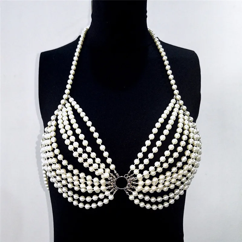 W-C-580A 2018 European New Design Night Club Sexy Body Jewelry Sleeveless Backless Chain Bra Tops and Pearl Skirts, 3 designs
W-C-580A 2018 European New Design Night Club Sexy Body Jewelry Sleeveless Backless Chain Bra Tops and Pearl Skirts, 3 designs