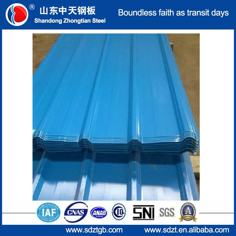 trapezoidal steel roof tile prepainted corrugated steel sheet building materials