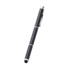 promotion personalised LED light ballpoint pen luxury black custom logo 4 in 1 stylus laser pointer pen
