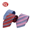 Shengzhou made adjustable knit silk striped jacquard woven formal silk necktie