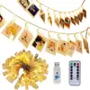 40 LED Photo Clip Lights USB Powered Fairy Lights with Clips Remote Timer Teen Girl Gifts for Bedroom Decorate