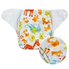China wholesale reusable printed baby cloth diapers,plastic snap Washable baby diaper nappy