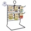 Counter top wall hanging key chain hook rack