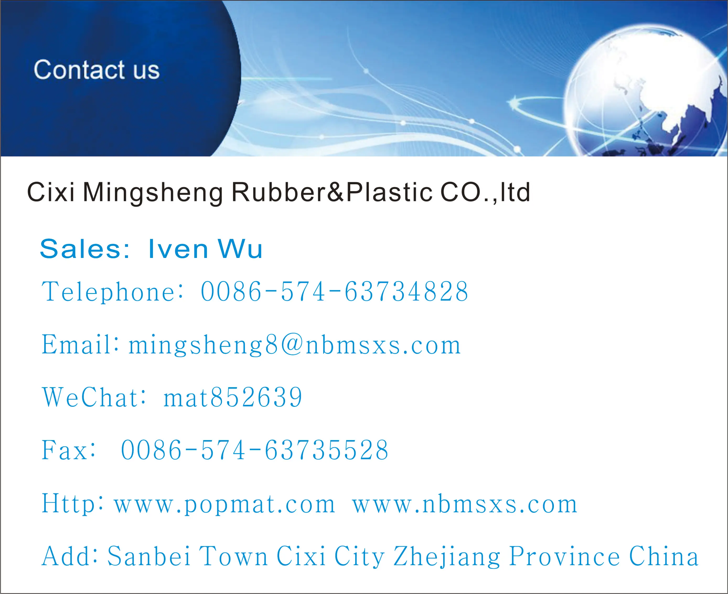 contact us