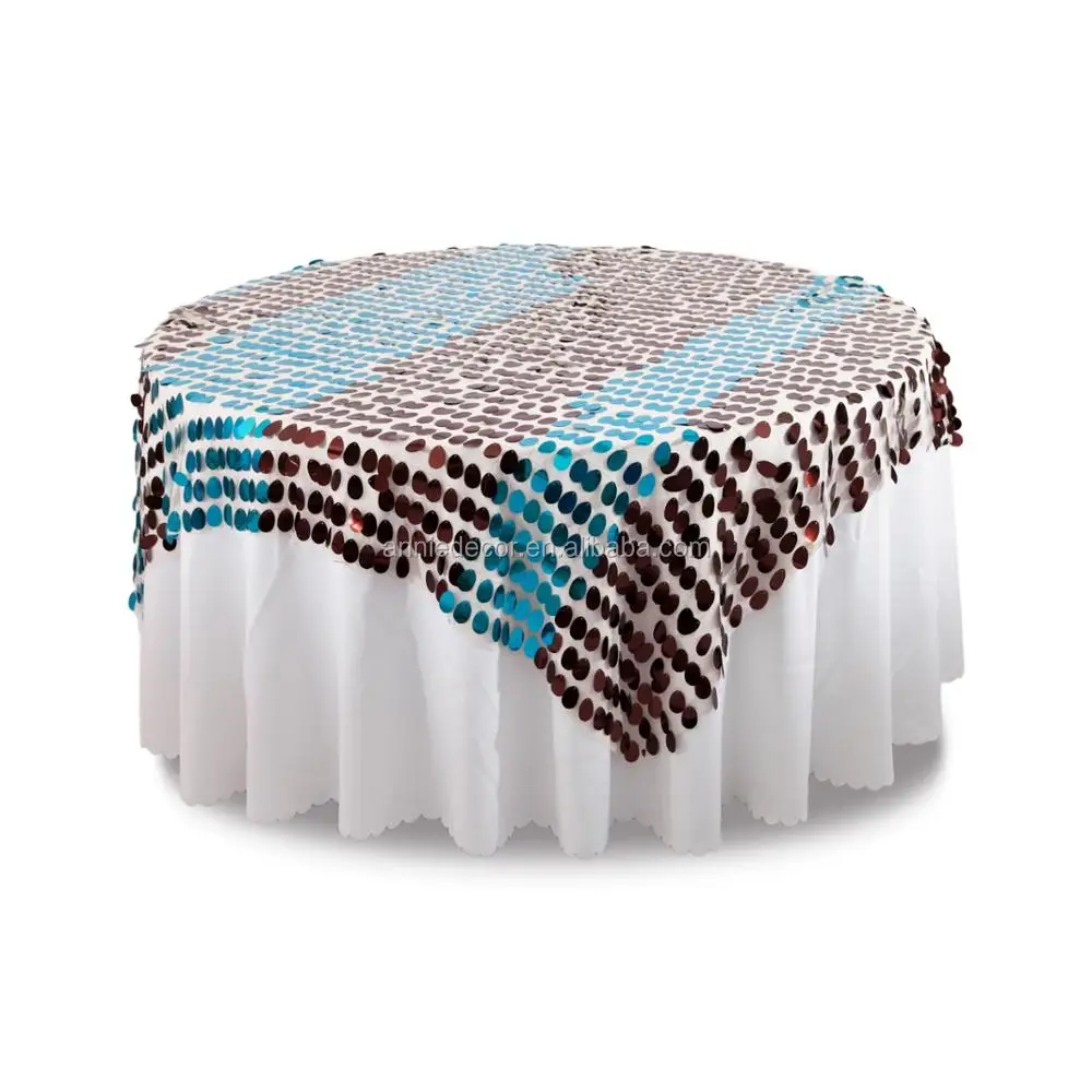 Hot sale two color sequin wedding chair covers for events wedding decorations