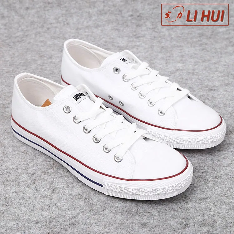 white canvas shoes for school
