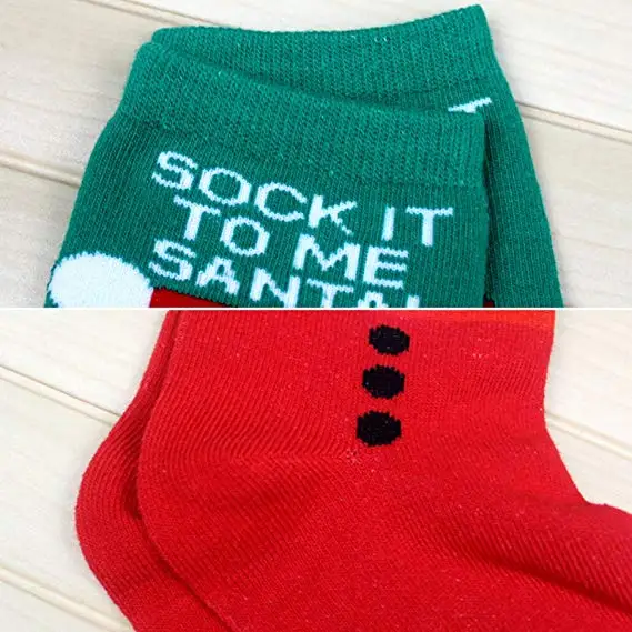 Promo custom sock 6 Pairs Women's Christmas Holiday Casual Socks Long Thin Cotton Bed Socks Christmas Stocking