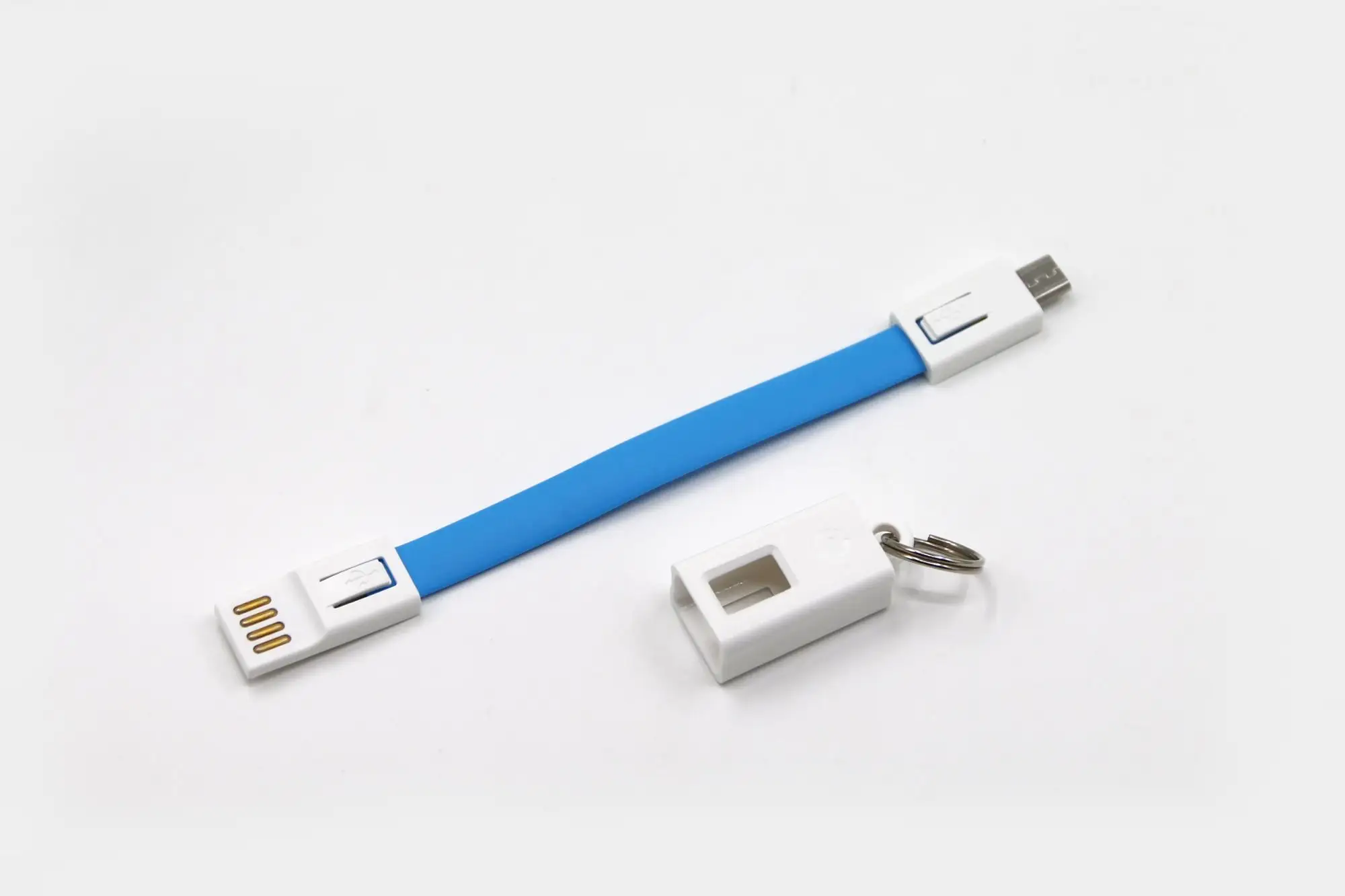 Multi-colors 2 in 1 USB magnetic charging cable with keyring for gift promotion - ANKUX.COM